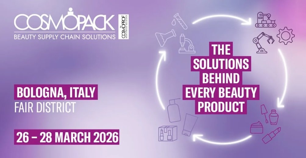 COSMOPACK 2026: Ci potete trovare al Pad. 19 – Stand I20-L19 COSMOPACK 2026: Ci potete trovare al Pad. 19 – Stand I20-L19